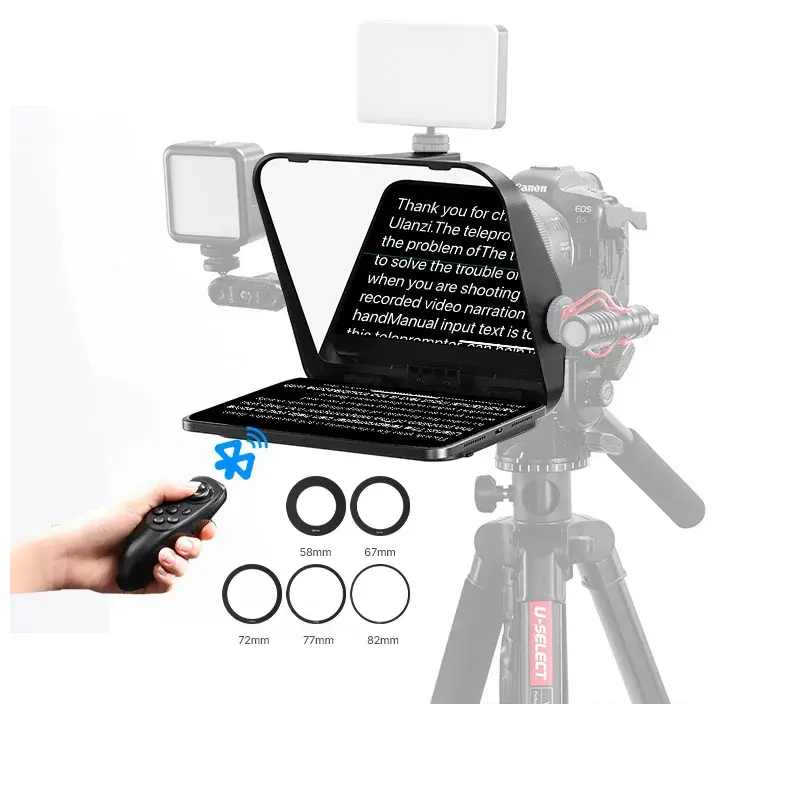 Ulanzi RT02 Universal Teleprompter Prompter DSLR Camera Smartphone Tablet Laptop Teleprompter Live Streaming Video RecordingPKR 6,298 off shipping180-day lowest pricesDelivery by 23 Dec
