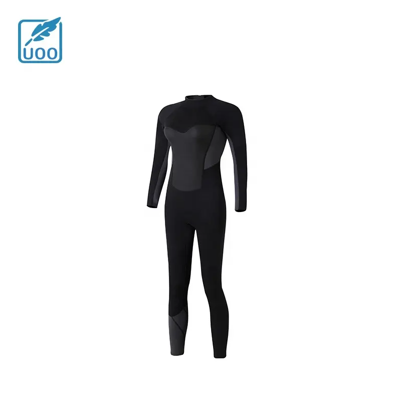 UOO Customized Logo Neoprene Wetsuit High Quality Diving Suit Adults Waterproof Plus Size Custom Printed Available BlackReorder rate 36%