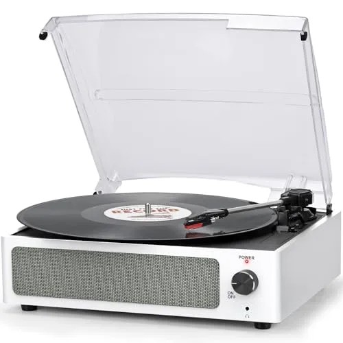 Vinyl Record Player with Built in Speakers USB FM Radio 3 Speed Playback BT Record Player Home Audio Decor Plastic Hot SaleReorder rate 18%