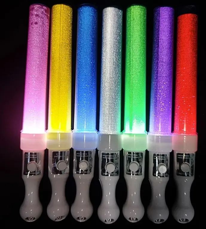 Wholesale 2025 New Hot Selling Festival Accessories LED Flashing Star Shaped Plastic Light Sticks Heart Glow Stick Light SticksReorder rate 25%