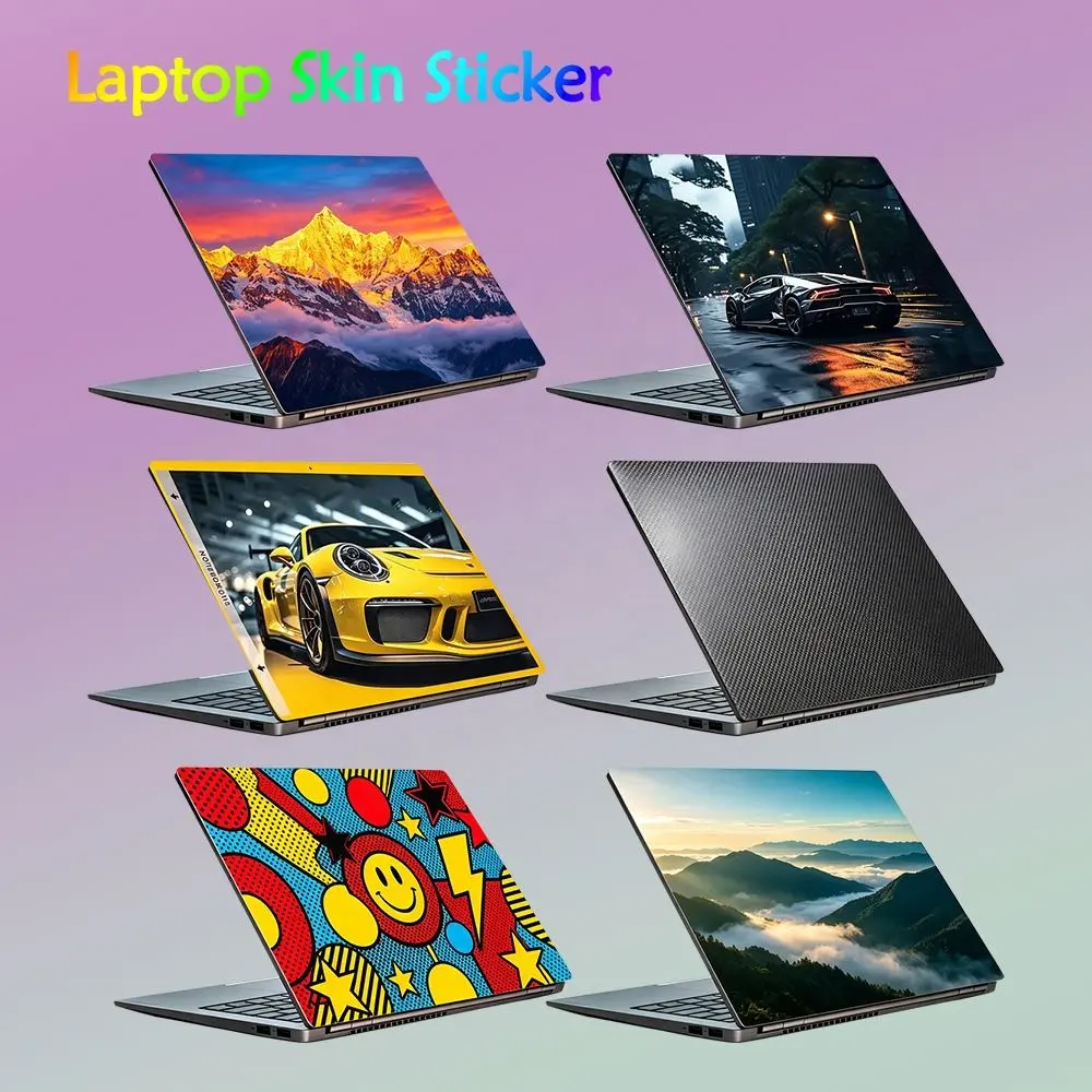Wholesale Bulk PVC Laptop Skin 40x28cm Waterproof Custom Pattern Self Adhesive Large Size Notebook Protective FilmReorder rate 17%