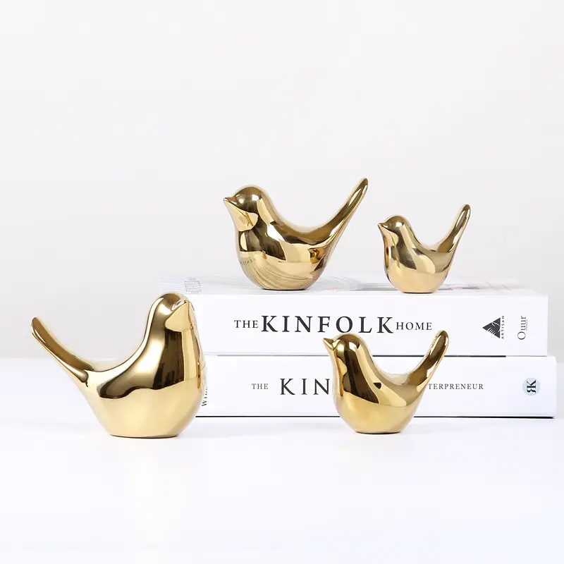 Wholesale Ceramic Birds Statue Small Decorative Gold Bird Figurine Ornaments Living Room Bedroom Office Desktop Cabinets DecorPKR 6,298 off shippingDelivery by 16 Dec