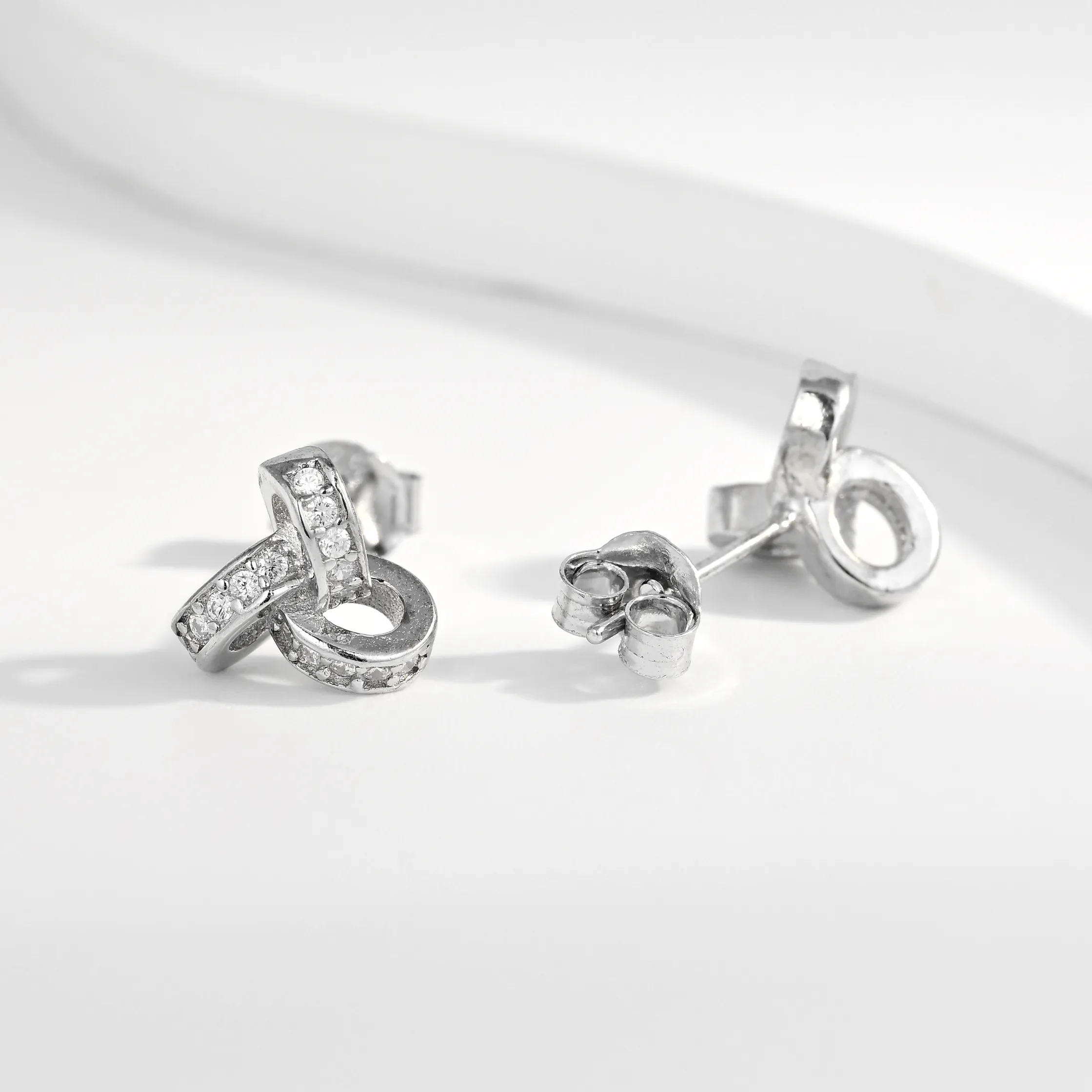 Wholesale Engagement Party Rhodium Plated Cubic Zirconia for Shape Stud Earrings 925 Sterling Silver Fine JewelryPKR 6,298 off shippingDelivery by 11 Dec