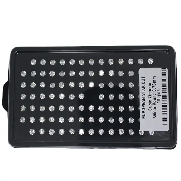 Wholesale European Star Cut Synthetic 3A 5A 6A White Cz Gemstone Loose Stones Round Cubic ZirconiaReorder rate 61%