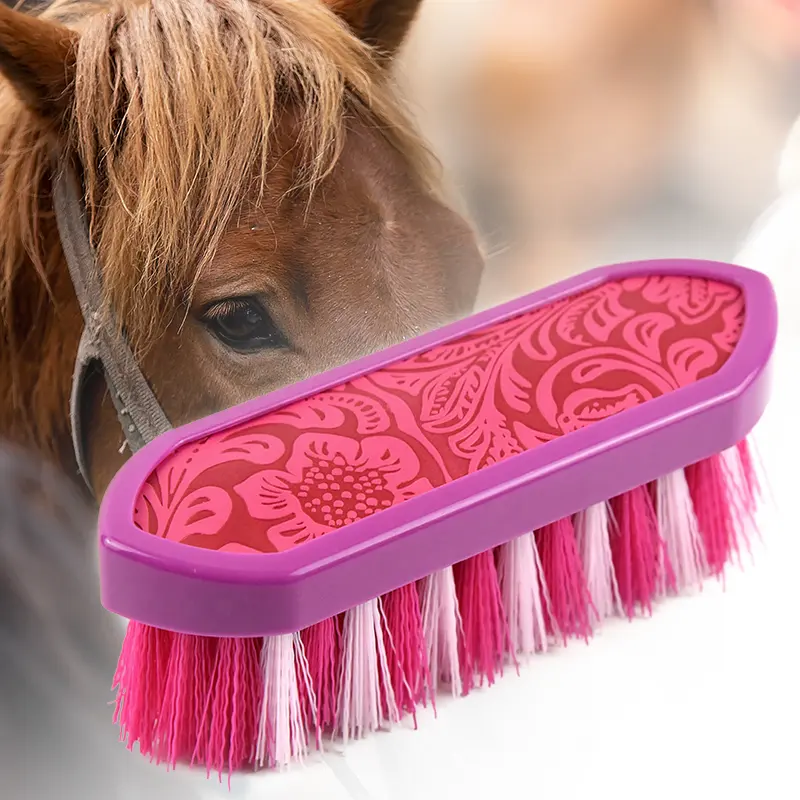 Wholesale Price Plastic Rose Red Blue Grey Orange Prong Firm Horse Body Cleaning Grooming Horse BrushPKR 6,298 off shippingDelivery by 23 Dec