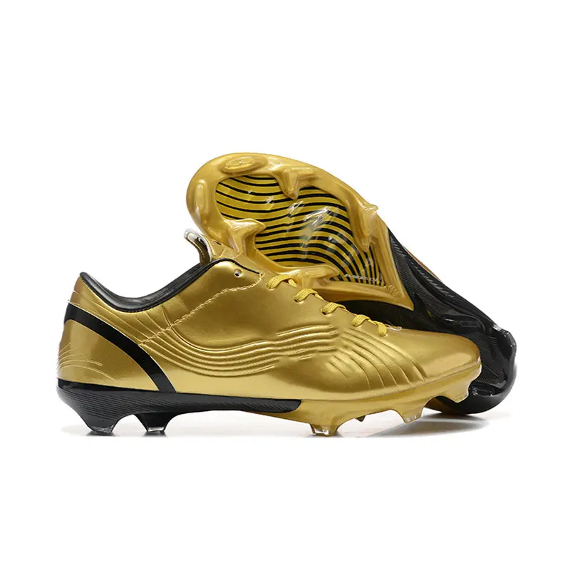 Wholesale Waterproof FG Long Spike Sports Training Men's Soccer Shoes Football BootsReorder rate 20%