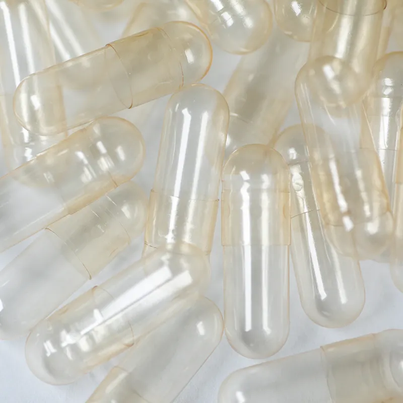 100% Vegetarian Capsules Size 0 Cellulose Capsules HPMC Clear Empty Vegetarian CapsulesReorder rate 33%