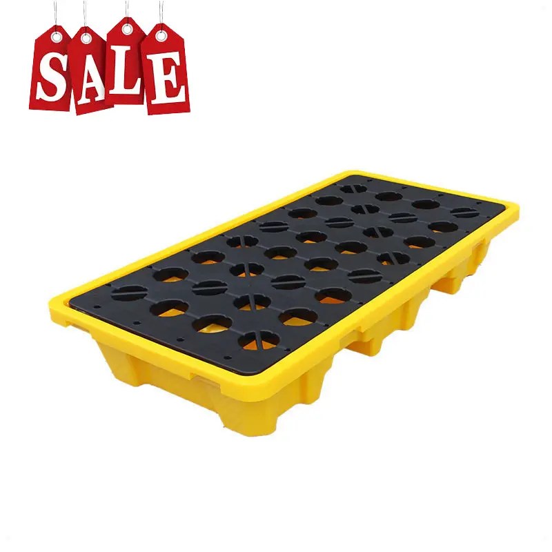 2 Drum Safe Storage Single Oil Bunds Ibc Non Spill Containment Pallet for Anti SpillReorder rate 25%