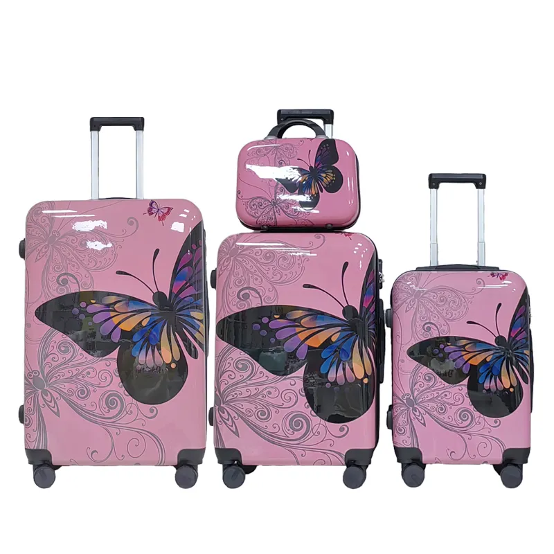 2023 Luxury PC Trolley Bag Set Unisex Travel Suitcase 360 Degree Spinner Wheel Durable Eco-Friendly Wholesale Chinese LuggageReorder rate 33%