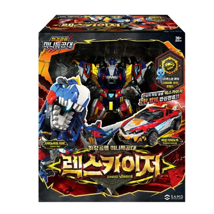 2025 Korean Miniforce Dinoid Rex Kaiser Transformer Robot ToyReorder rate 27%