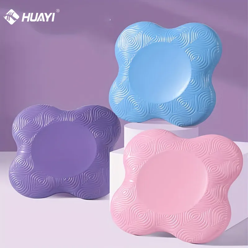 2026 Huayi Knee Pad Elbow Pad 2-Pack Soft Yoga Cushion EVA Knee And Elbow Hand Support For Yoga PracticeReorder rate 16%