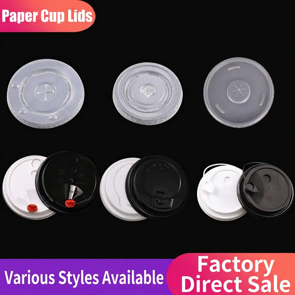 75mm 80mm 90mm Plastic Lids for Different Paper Cups