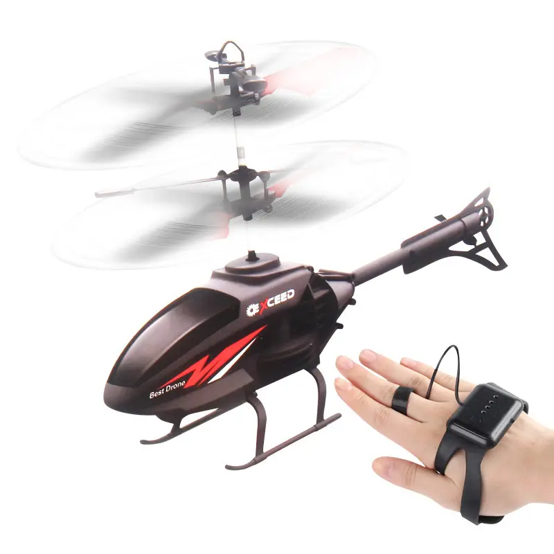 AiJH Flying RC Helicopter Indoor Toy Infrared Induction Watch Control Hand Remote Control Mini Plane Toy for KidsReorder rate 30%