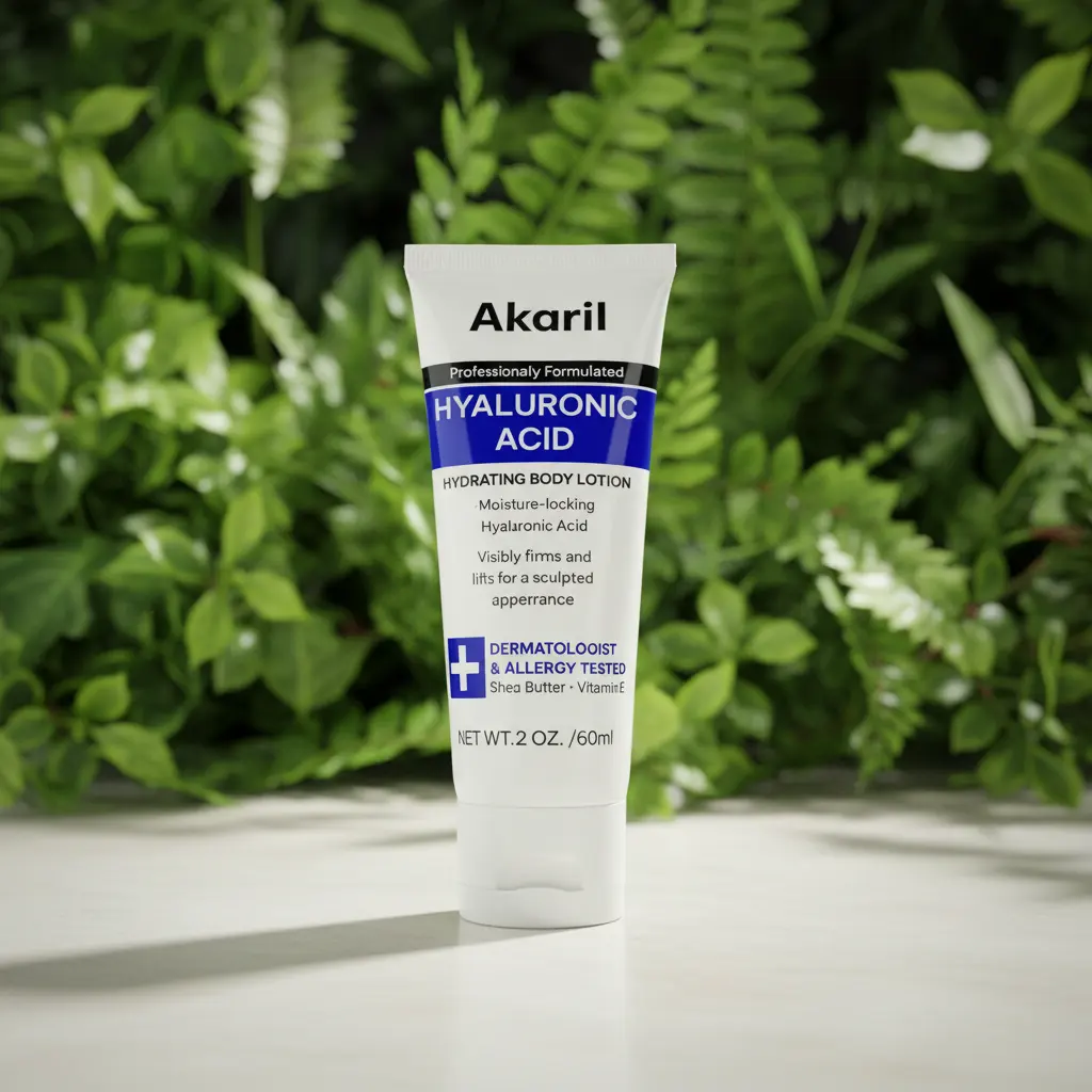 Akaril 60ml Hyaluronic Acid Hydrating Whitening Body Lotion Vitamin E Shea Butter Dermatologist Allergy Tested ProfessionallyReorder rate 16%