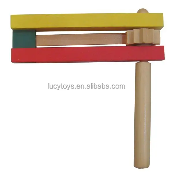 Best Price Wooden Tiptop Rattle Clackers Noise Maker Grogger ToyReorder rate 50%