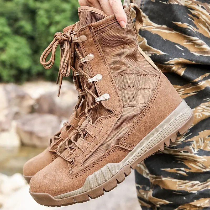 Best-Selling Lightweight Outdoor Combat Boots for Winter Fashionable Safety Training Hiking Shoes Mesh Lining Rubber OutsolesPKR 6,298 off shippingDelivery by 17 Dec