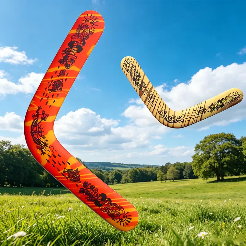 Bulk Customized V Shape EVA Boomerang OEM Embossed Logo Custom Color Stamped Foam Outdoor Flying Toy for Outdoor Shooting Ages