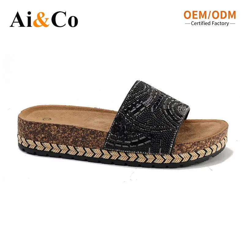 Casual Shoes Fashion Women Beaded Platform Slide Sandals PVC Outsole Ethnic Bohemian for Spring Summer Beach VacationPKR 6,298 off shippingDelivery by 17 Dec
