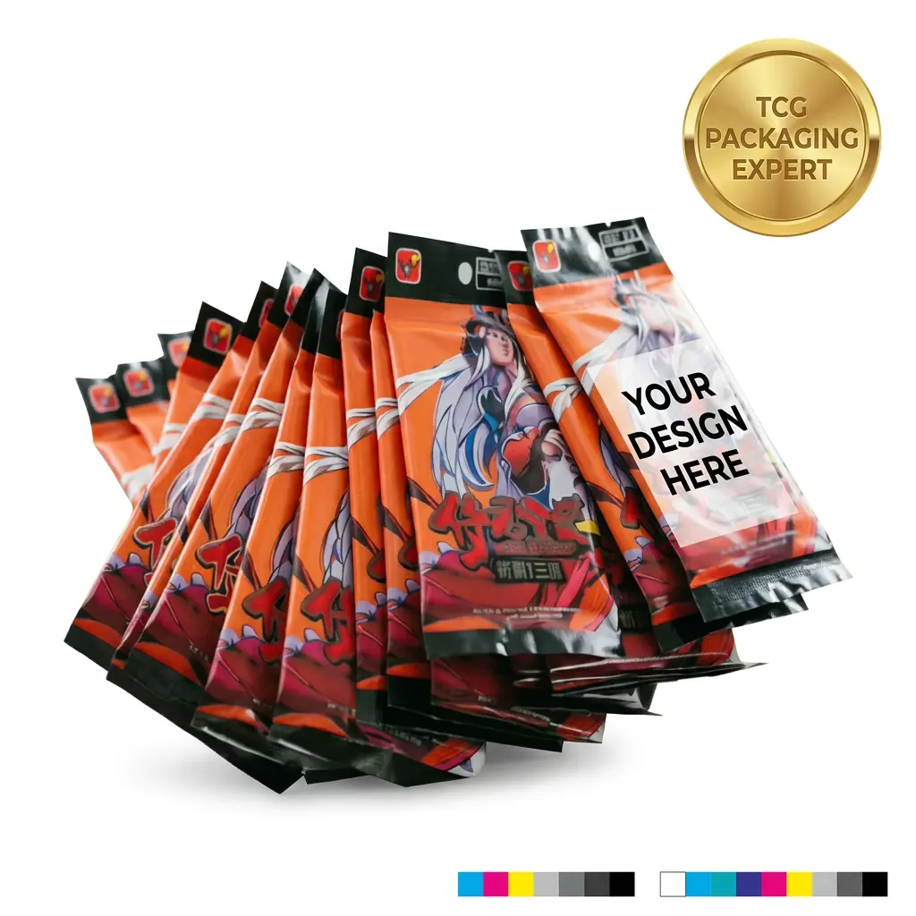 certified Custom Printing OEM Game Maker Holographic Foil Trading Card Game with Booster PackagingReorder rate 43%