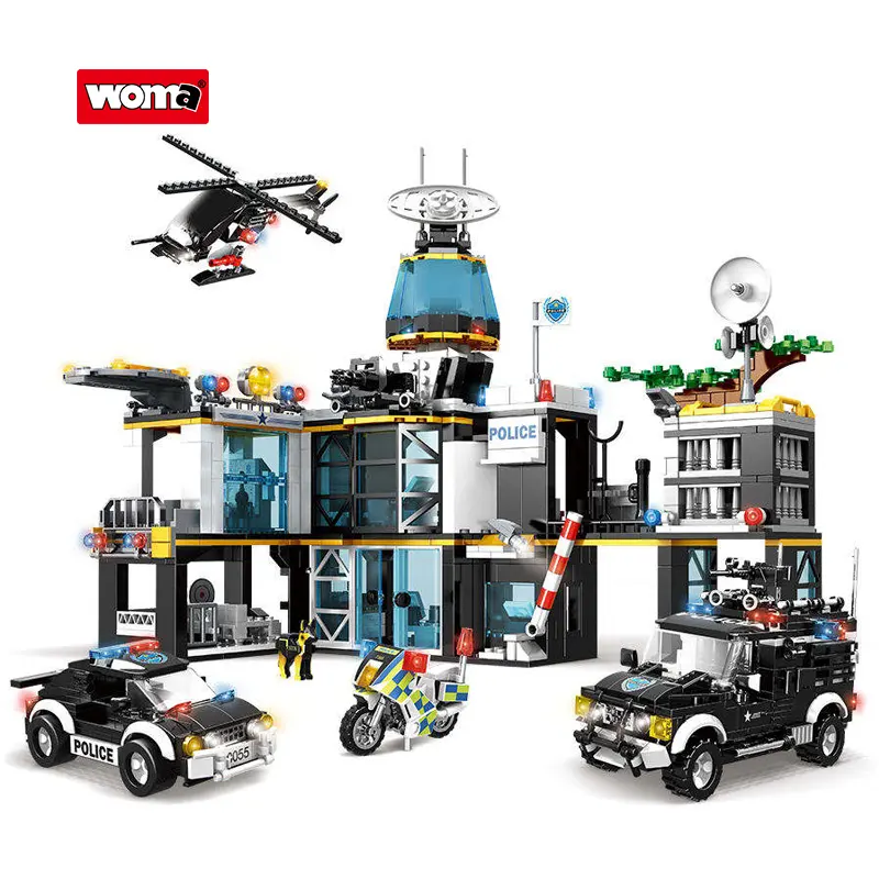 certified WOMA TOY C0555 Model Educational Assemble Diy SWAT Team City Building Block Brick Set Police Station Car ToyPKR 6,298 off shippingDelivery by 24 Dec