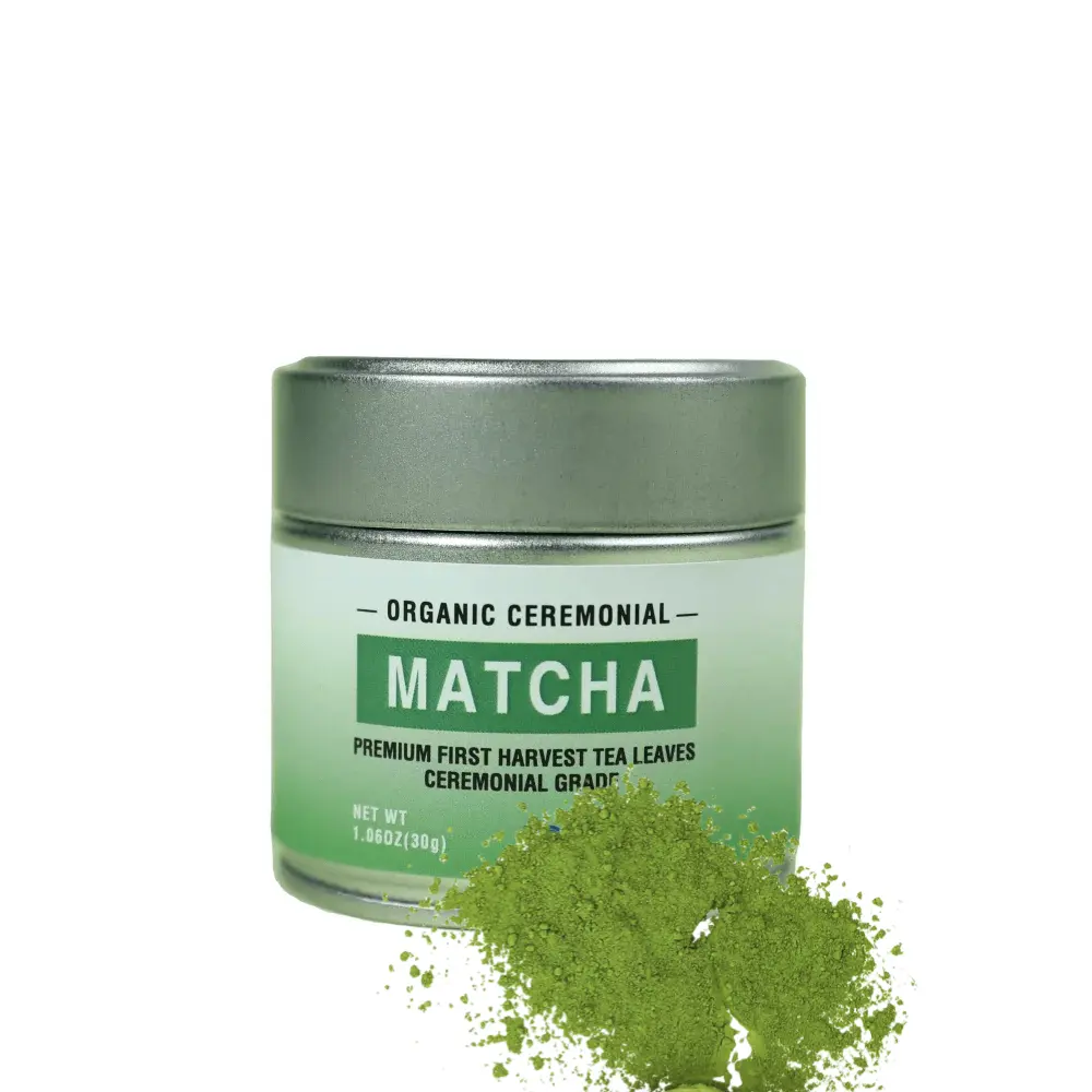 certifiedOEM Custom Packaging Organic Jingshan Matcha Green Tea Powder Ceremonial Loose Tea in Bulk Bag or Box for Slimming180-day lowest pricesReorder rate 25%