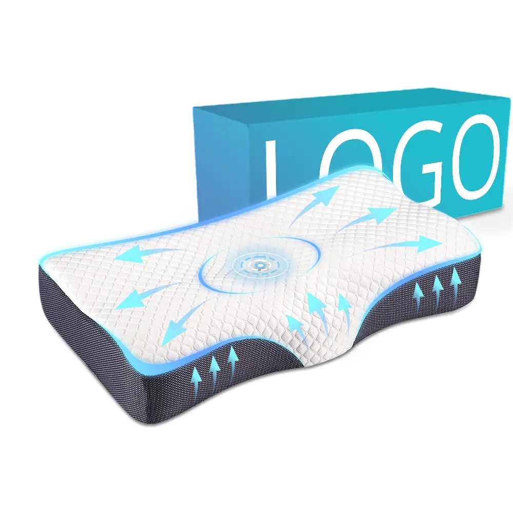 certifiedOEM Ergonomic Memory Foam Cervical Contour Pillow Wholesale for Side and Back Sleepers