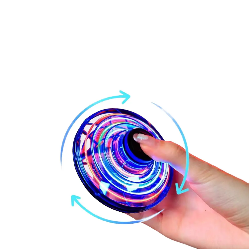 Children's Inductive Flying Object Glowing UFO Boomerang Gyroscope Fidget Toys for Boys Girls Spinning Toy CustomReorder rate 17%