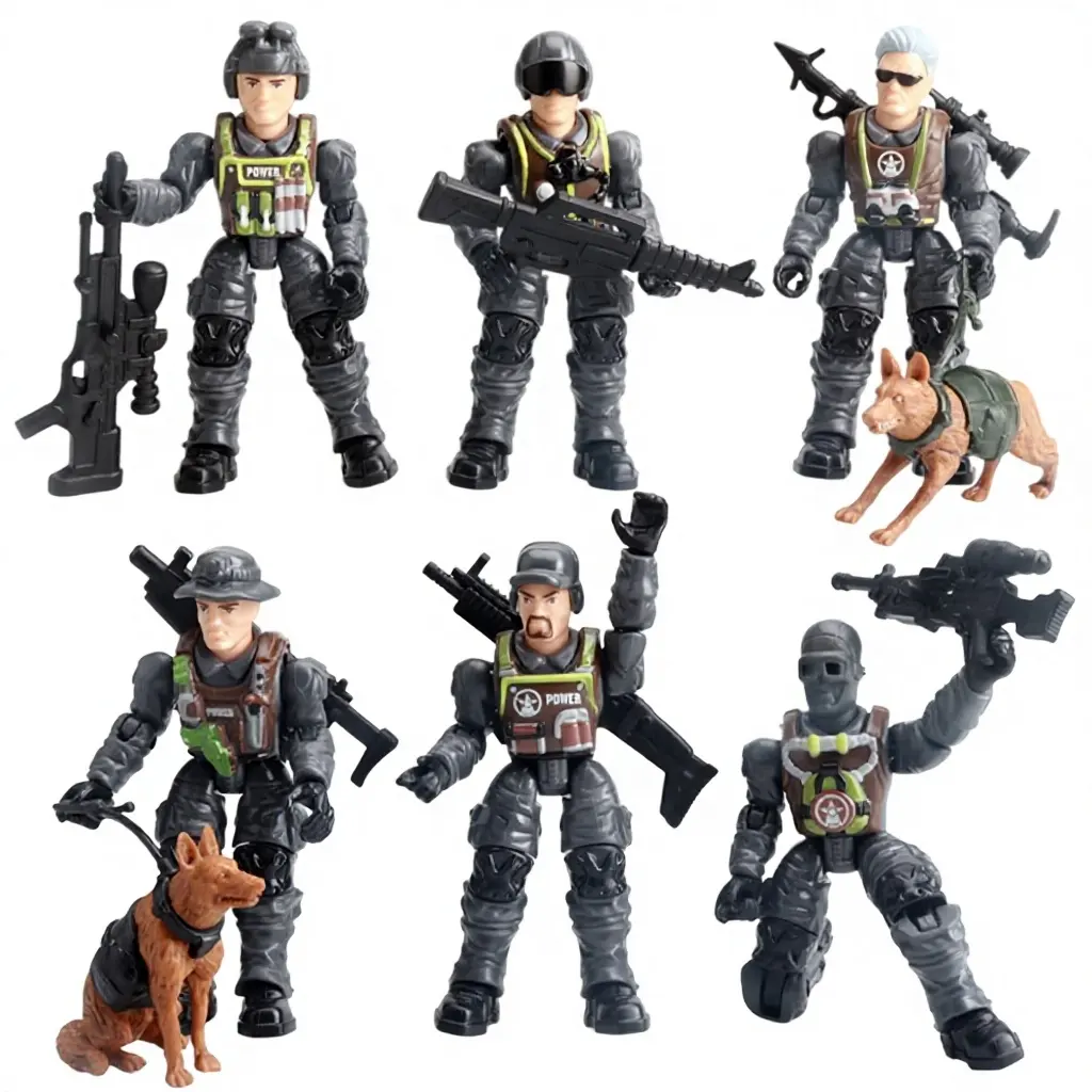 Cross-border 10cm Military Action Figure Model with Detachable Joints Movable Soldier Plastic Weapons Toy for BoysPKR 6,298 off shipping180-day lowest pricesDelivery by 17 Dec
