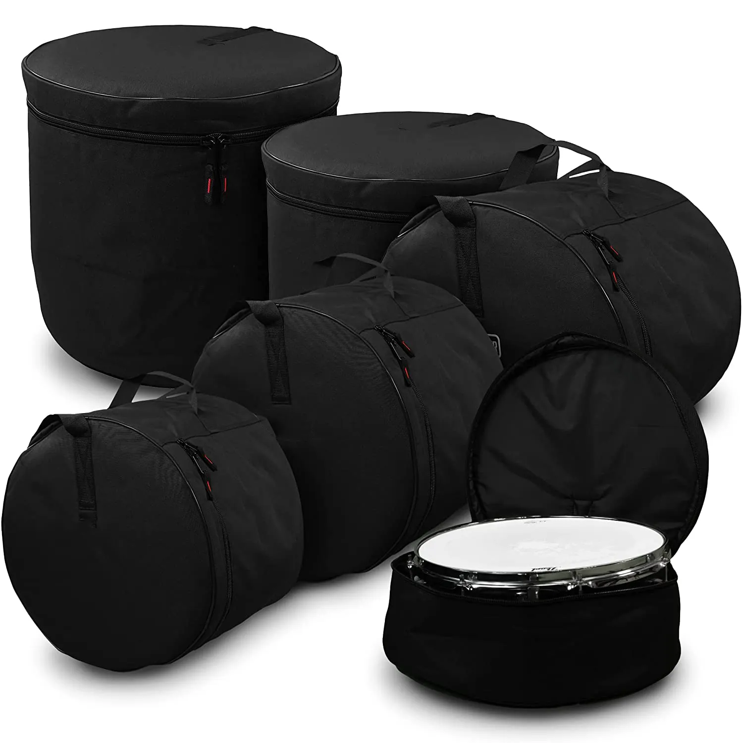 Custom Fashion Travel Drum Bags Set for Standard Kits Rugged Design & Thick Padding Polyester Drumset Protection