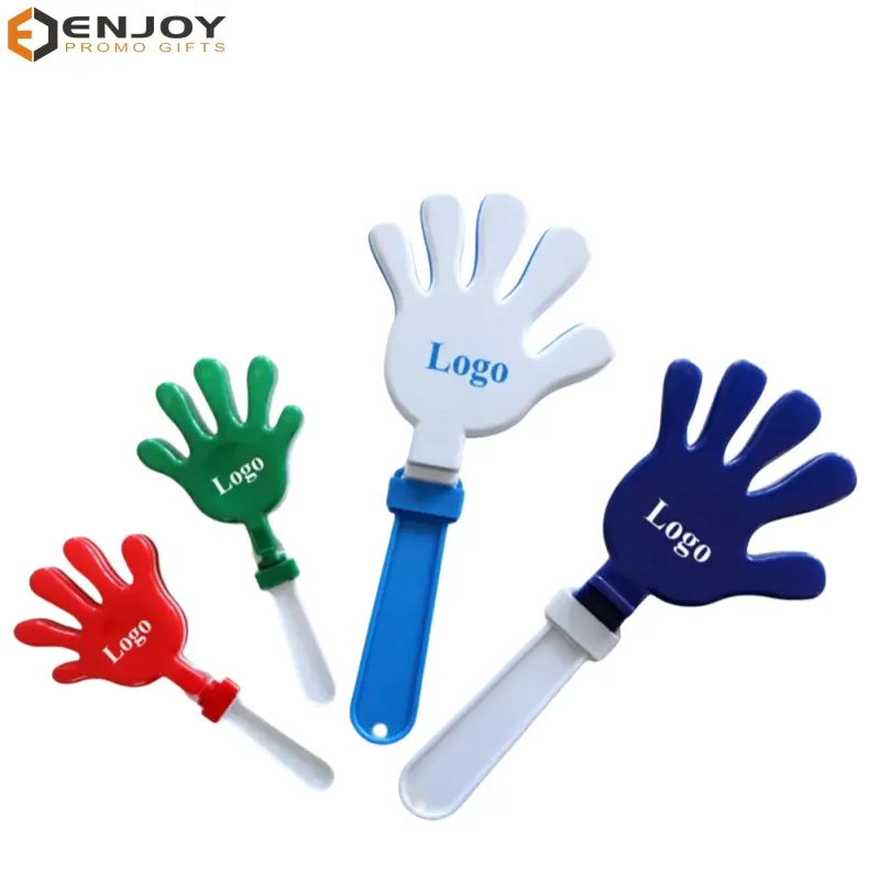 Custom Logo Plastic Hnad Clapper Concert Party Festival Sports Hand Clapper Noise Maker Promotional Gift Event Supply