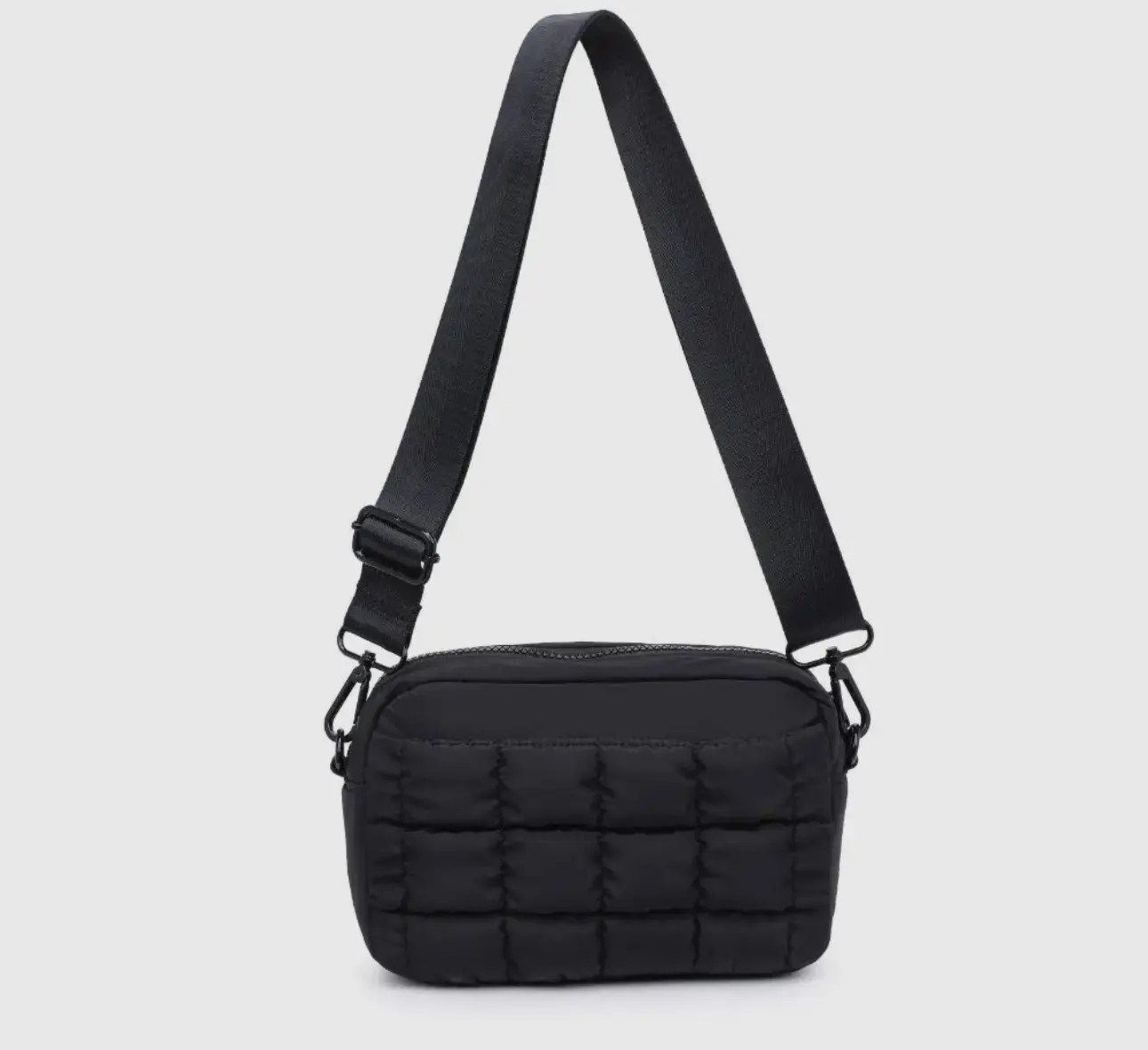 Custom Luxury Lightweight Women Mobile Phone Sling Shoulder Bag Women Nylon Quilted Puffer Crossbody BagReorder rate 54%