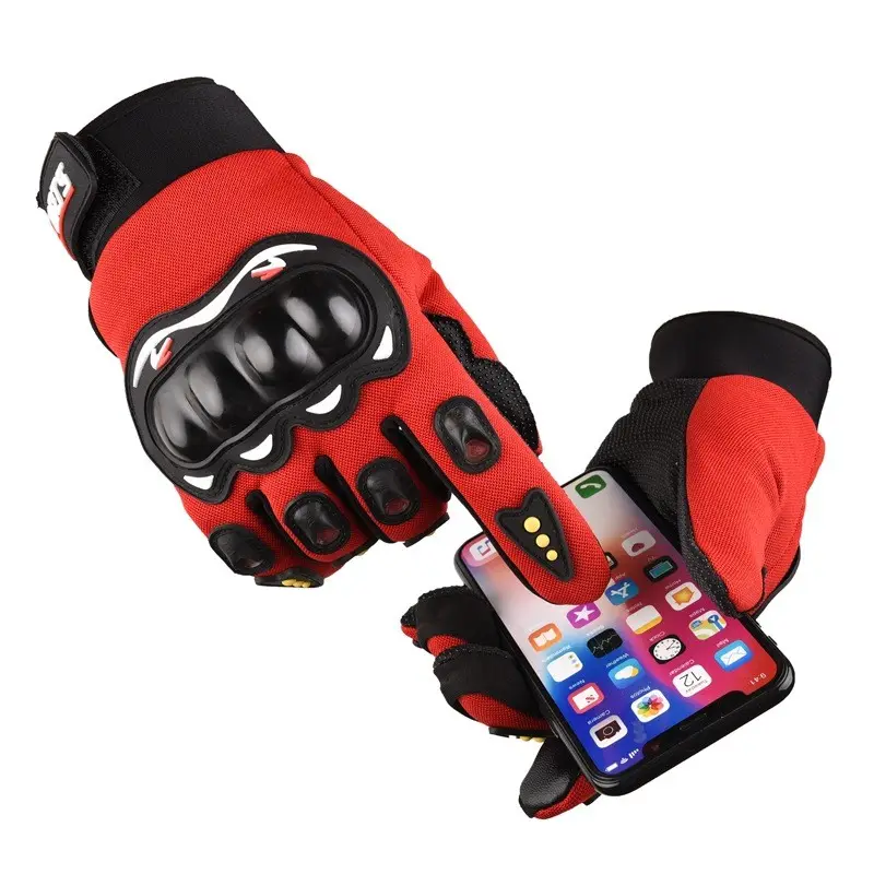 Custom Professional Touch Screen Leather Racing Protective Motorcycle Gloves For Men WomenReorder rate 20%