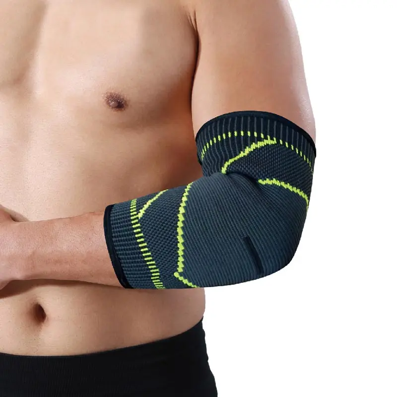 Custom Sports Elastic Breathable Elbow Brace Compression Support Sleeves Tennis Elbow Support