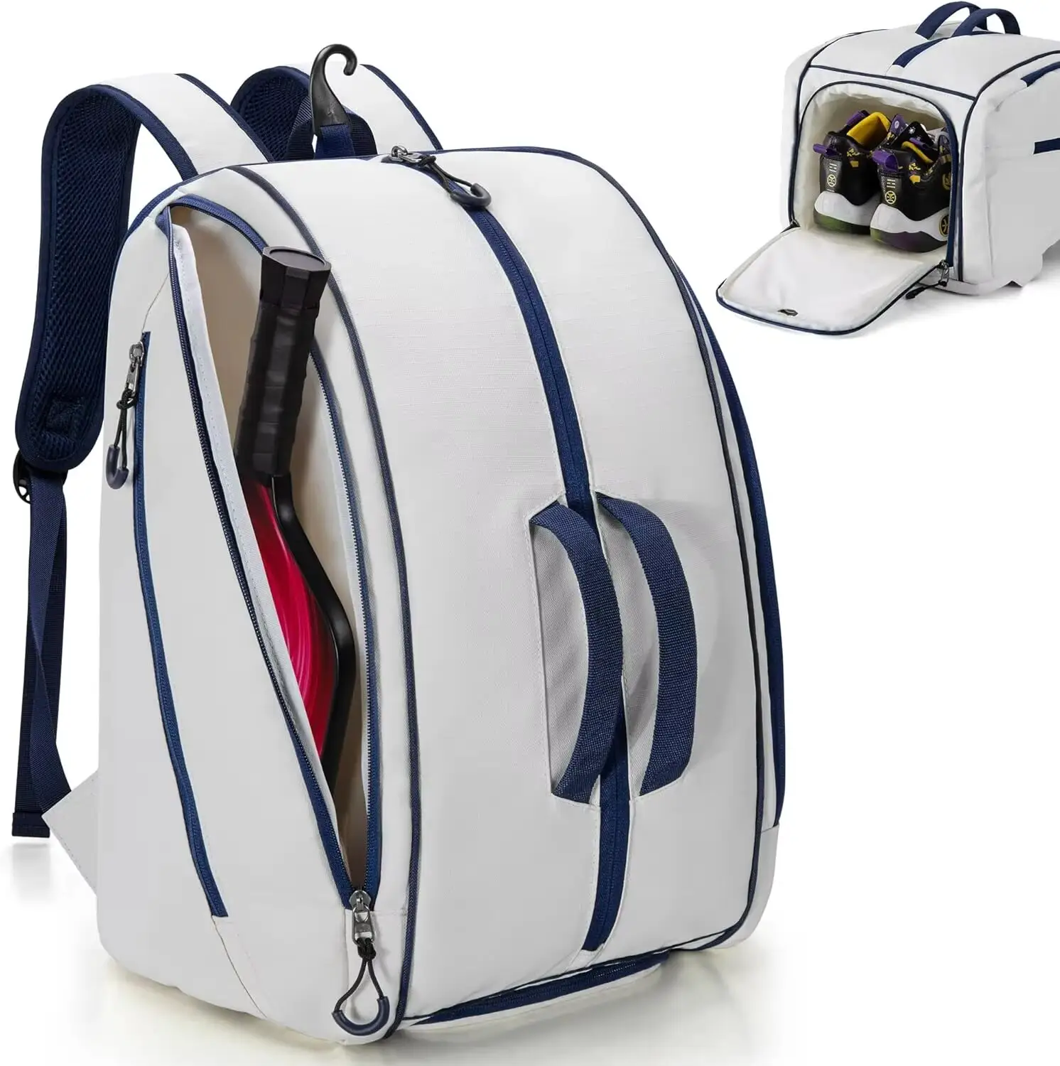 Custom Tennis Bag Sports Sling Backpack Badminton Bag Pickleball Paddle Bag Waterproof Weatherproof Custom Padel Racket BagReorder rate 33%