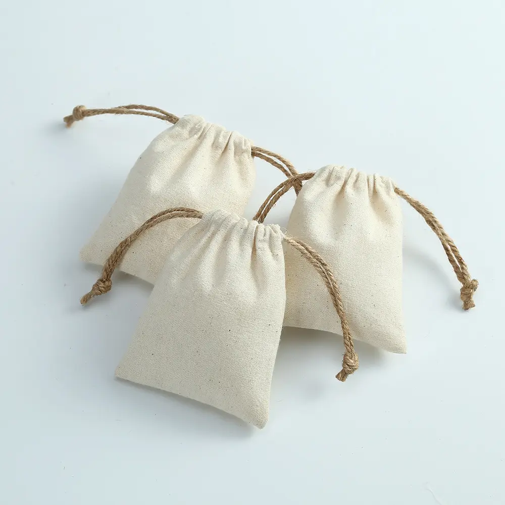 Custom Thick Cotton Drawstring Pouch 7*9cm Beige Drawstring Cotton Bags with Jute Rope Small Dust Drawstring BagPKR 6,298 off shippingDelivery by 24 Dec