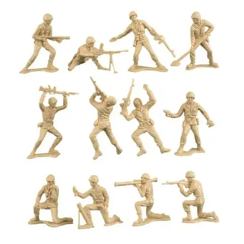 Customized Soldier Series Figures Aircraft tank Castle Plastic Soldier Set Toys Action Figurine