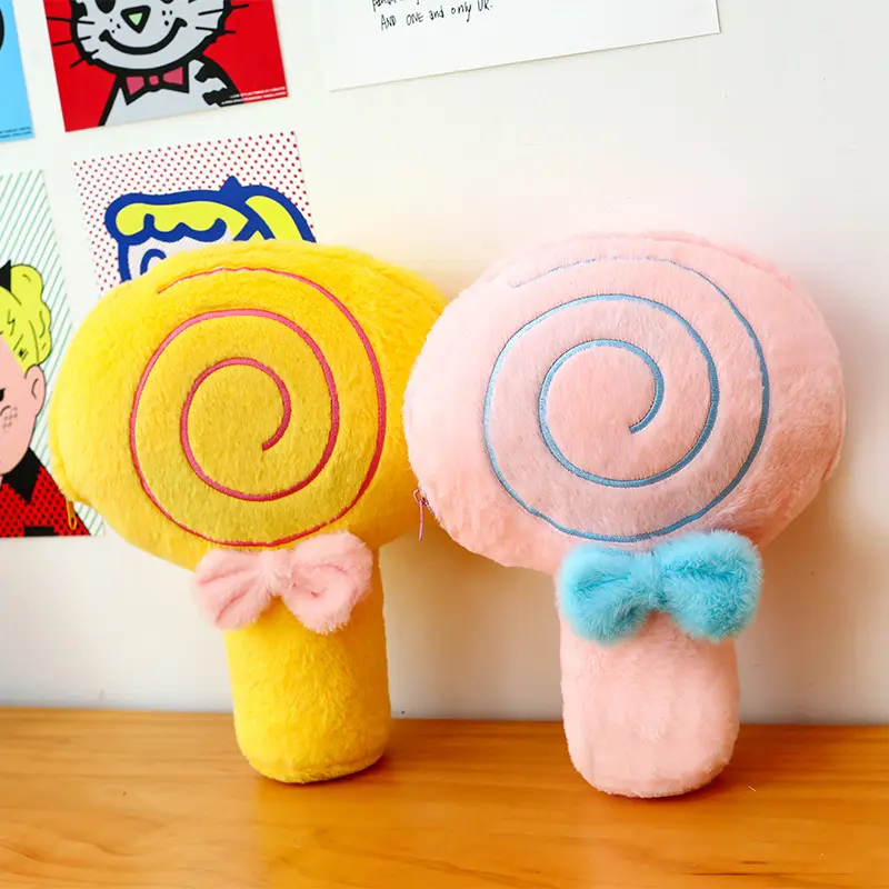Cute Lollipop Bouquet Plush Toy with Candy Little Bear Doll Cotton Material Valentine's Day Gift for Girlfriend