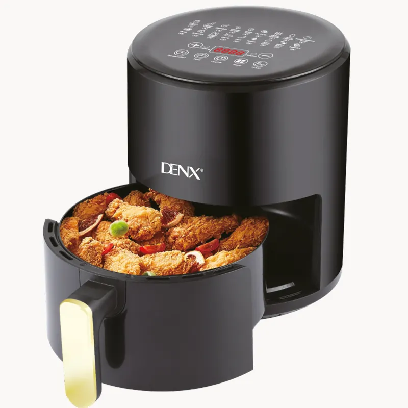 DENX---DX1786 2400W 4L Electric Air Fryer With Non-Stick Basket, Rapid Hot Air Circulation Oil-Free Cooker For Healthy Cooking