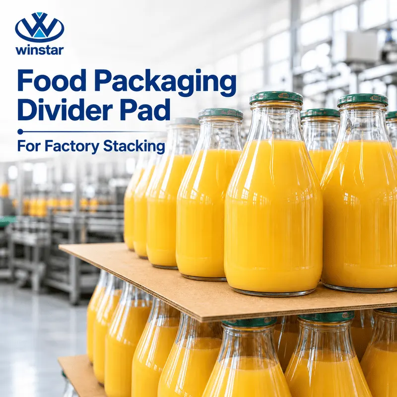 Eco-Friendly Recyclable Solid Kraft Paper Tier Sheet Layer Pad Dividers For Pallet Stacking Heavy Duty Rigid Beverage Packaging