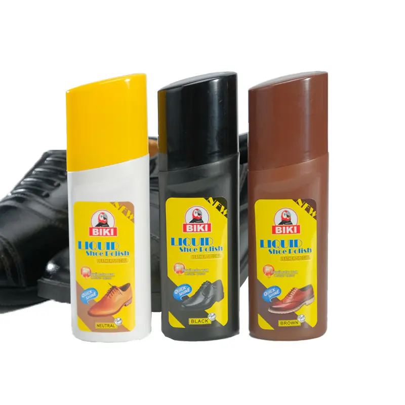 Genuine Leather Shoe Polish Black Color Care Decontamination Oil Universal Liquid Shoe Polish Brush Shine