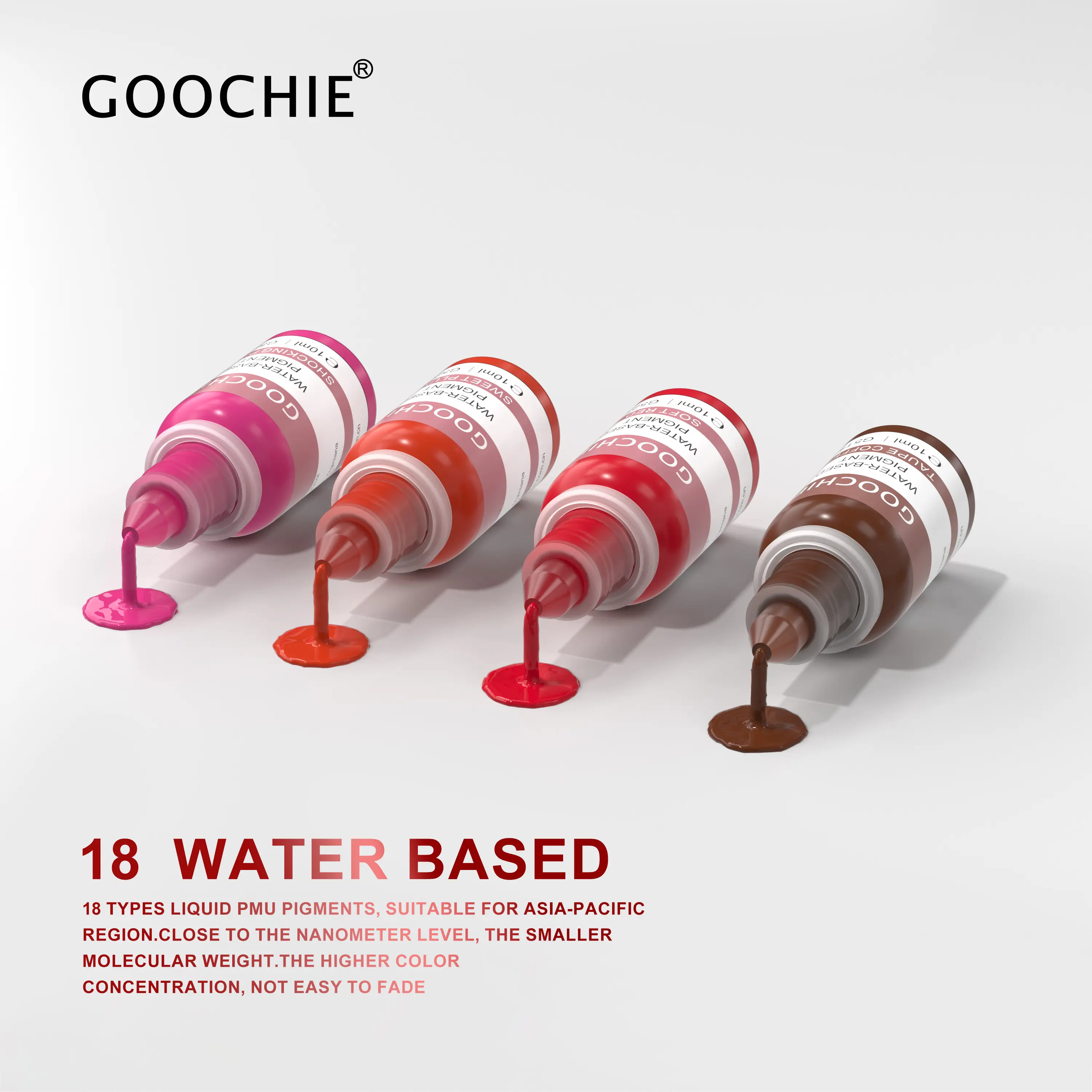 GOOCHIE 10ml ZXP-002 Tattoo Microblading Paint Ink Pigment for Semi Permanent Makeup Eyebrows Lips Tint ConsumablespigmenReorder rate 26%