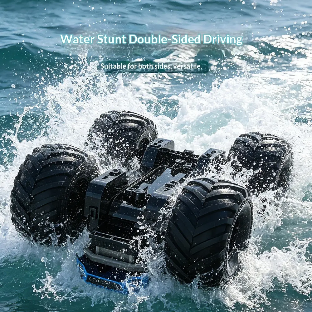 JJRC New Amphibious 4WD Stunt Car Double-Sided Flip Off-Road Climbing Big-Foot All-Terrain Waterproof Off-Road electric vehicle