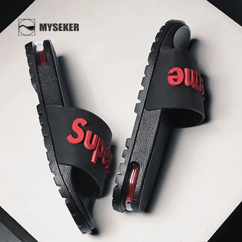 Men High Quality Beach Slippers Cute Flip Flops Custom Logo Sandals Custom New Unisex Sandals Men Flat Slides Shoes O180-day lowest pricesReorder rate 29%