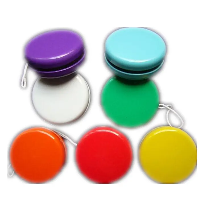 Metal Cartoon Tin Jo Jo Kids Toys Colourful Yo Yo With Customized Logo