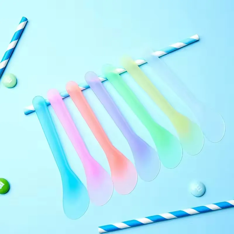Multicolor Mini Cosmet Spatula Cosmetic Plastic Spatula Pill Counting Spatula Facial Mask Scraper Mask Scraper