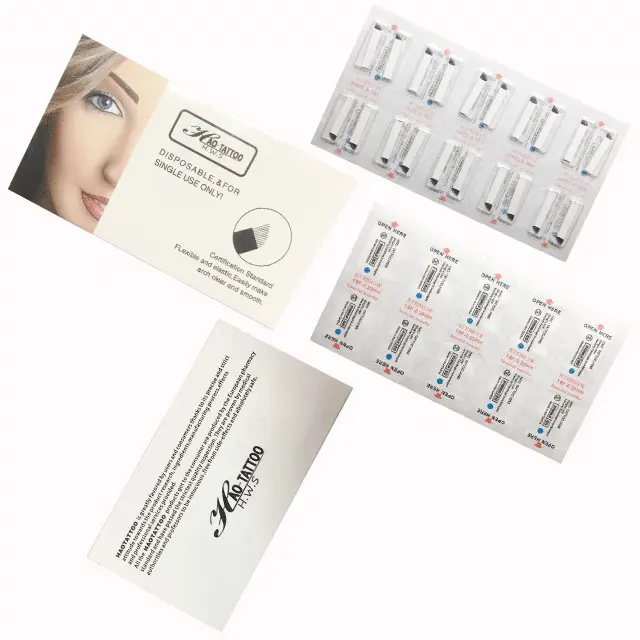 New Arrival 0.16mm /50pcs/box Microbaldes Microblading Needle for Eyebrow Permanent Makeup Microblading SuppliesPKR 6,298 off shippingDelivery by 11 Dec