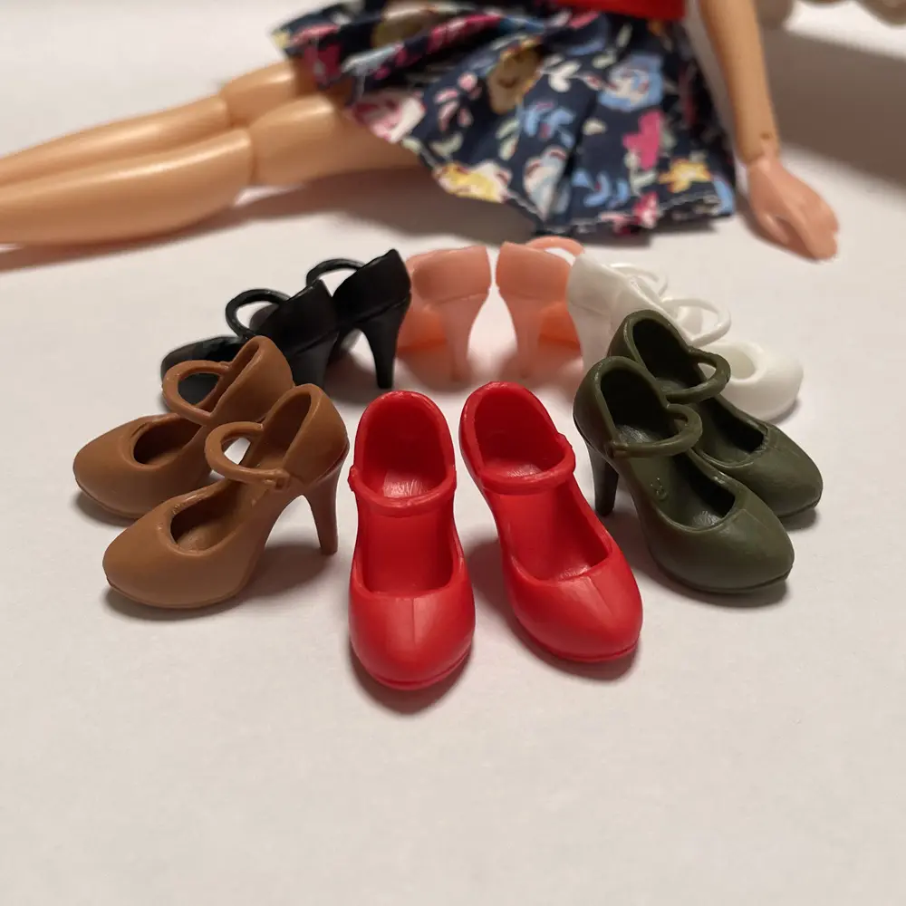 New Arrival Mix Style 1/6 30cm BB and Bltyh Doll High Heel Heels Sandals Colorful Assorted Doll Shoes for BB and Blyth DollReorder rate 19%