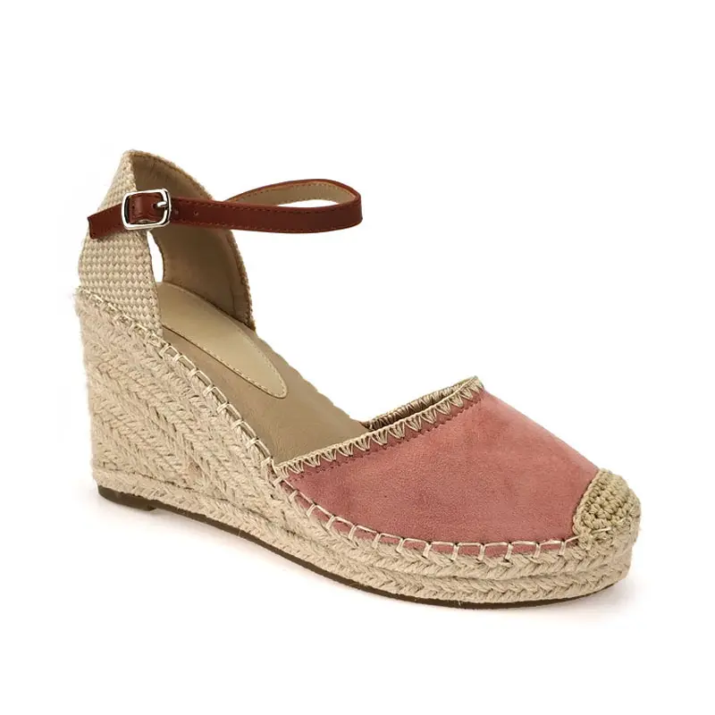 New Fashion Women's Wedge Shoes in Summer of 8.8cm High Heel Platform Hollow Baotou One-button Fairy Wild Hollowed-out Sandals