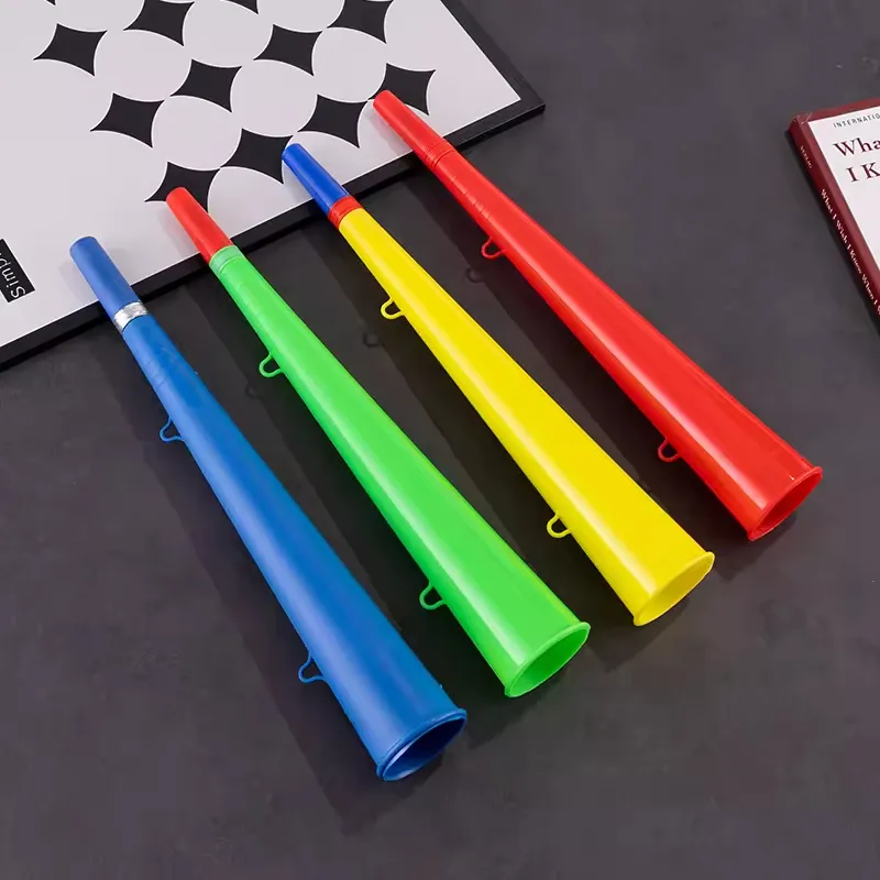 Plastic Shouting Tool Noise Maker Plastic 36cm Trumpet Blow Whistles Vuvuzela Horn Toy Cheering Game Using Horn