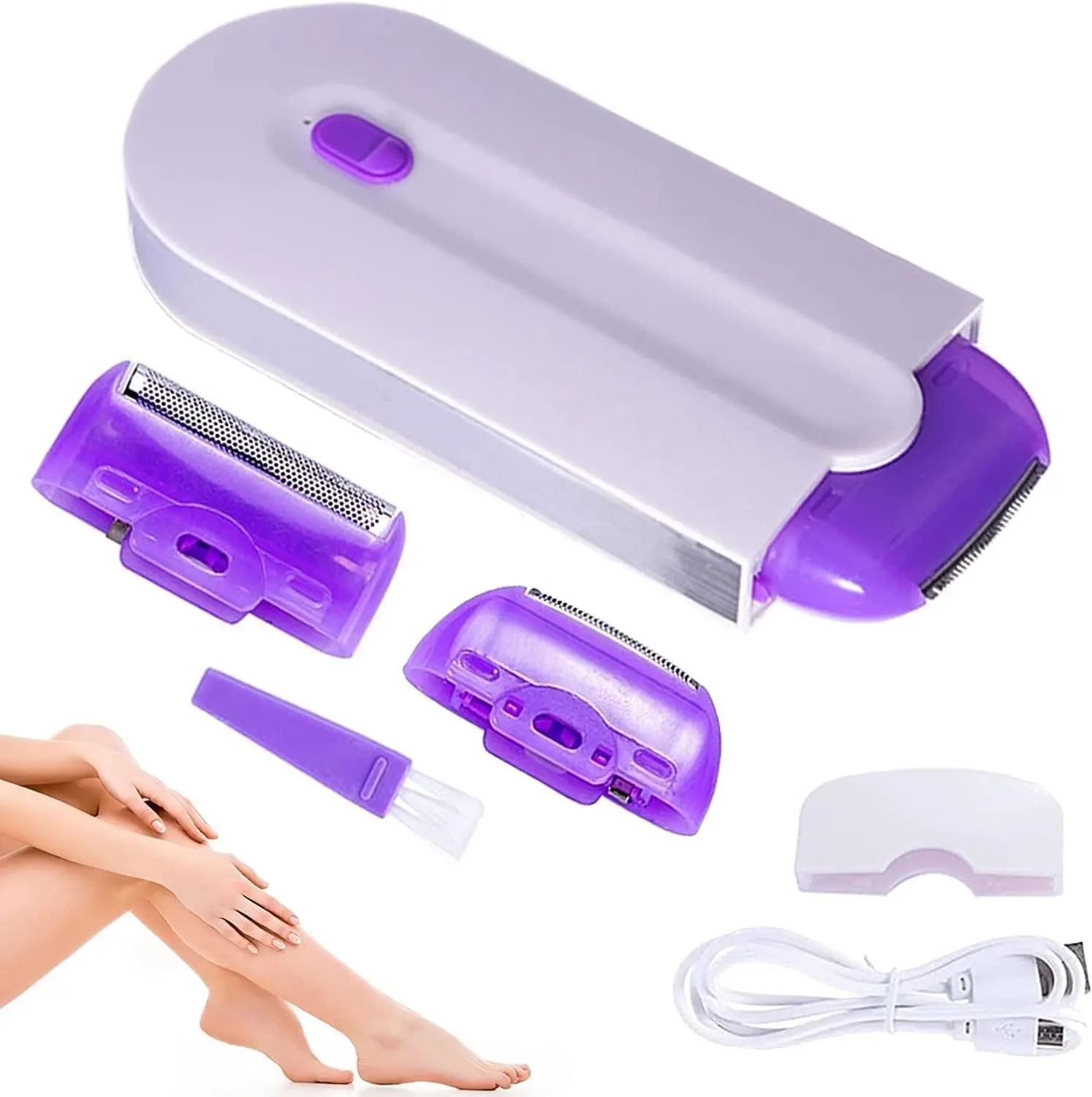 Popular Induction Shaver 380mAh Rechargeable Hair Remover Painless Sensing Hair Removal Device Women Hair Epilator